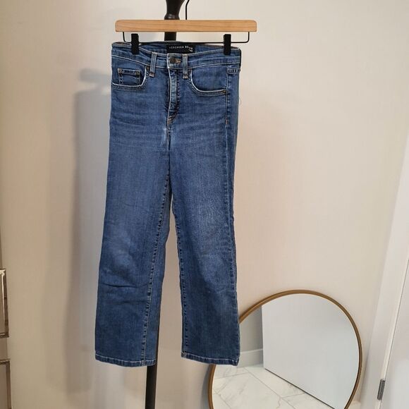 VERONICA BEARD 10” Jackie Straight Jean Hi Rise 26 Oxford cut - Picture 1 of 14